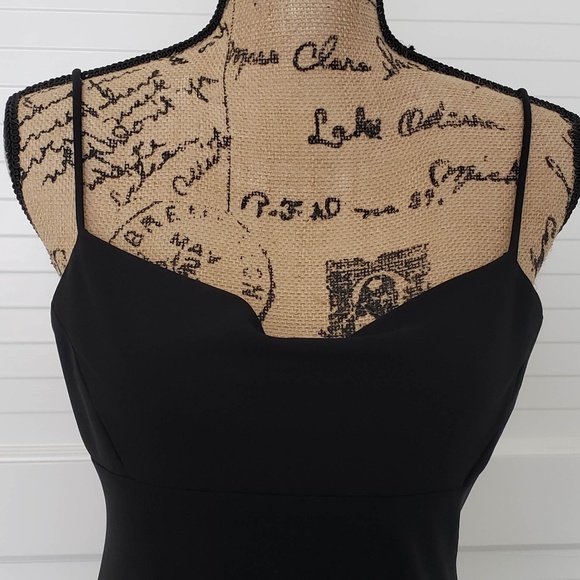 Like New BCBG Max Azria Cowl Neck Long Black Dress - Local Pickup Available - Picture 5 of 8